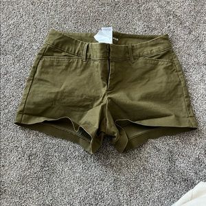 Olive green pixie shorts